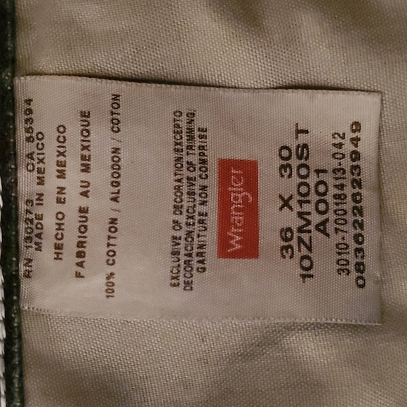 NWOT Wrangler Authentic's: Men's Regular Fit 100% Cotton Jean, Storm, 36x30 - Picture 4 of 5